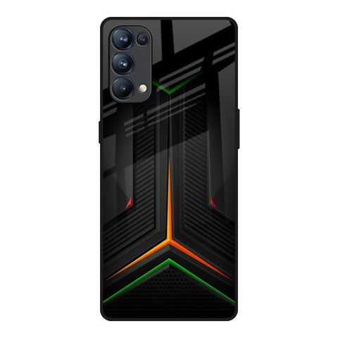 Modern Ultra Chevron Oppo Reno5 Pro Glass Back Cover Online