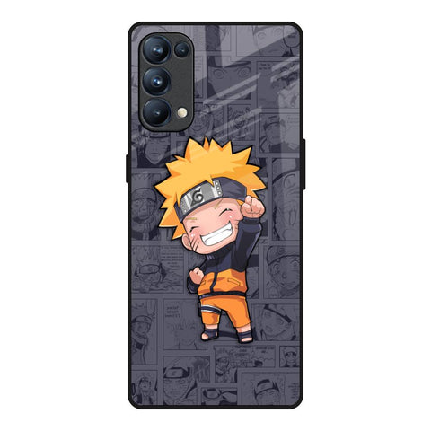 Orange Chubby Oppo Reno5 Pro Glass Back Cover Online