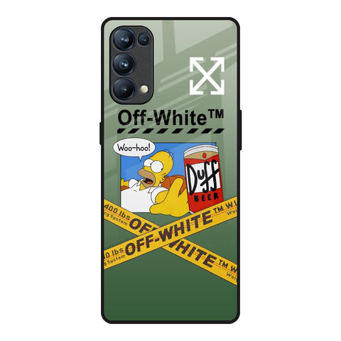 Duff Beer Oppo Reno5 Pro Glass Back Cover Online