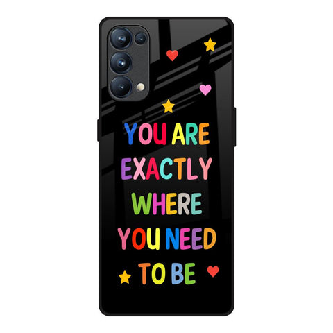 Magical Words Oppo Reno5 Pro Glass Back Cover Online