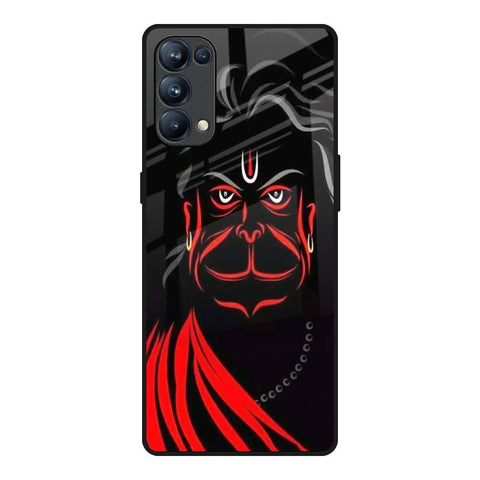 Lord Hanuman Oppo Reno5 Pro Glass Back Cover Online