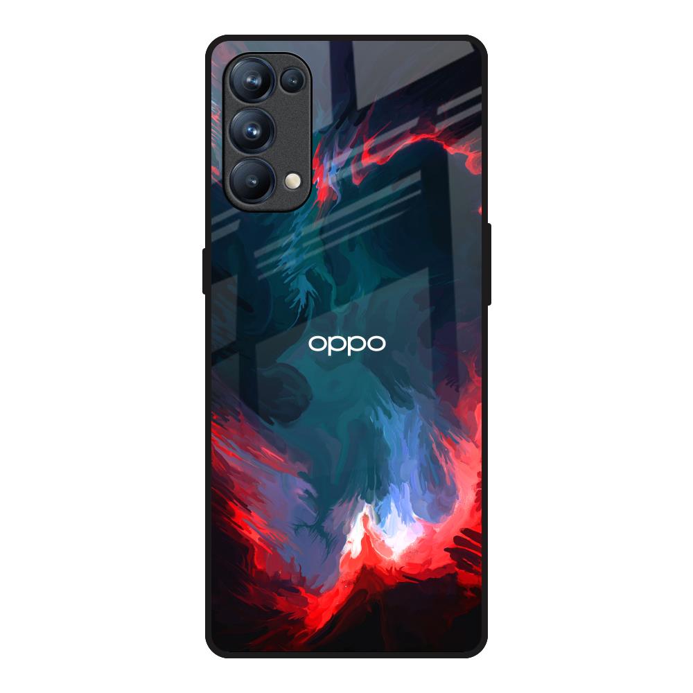 Brush Art Oppo Reno5 Pro Glass Back Cover Online