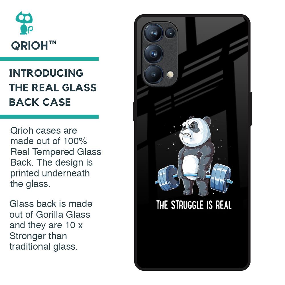 Real Struggle Glass Case for Oppo Reno5 Pro
