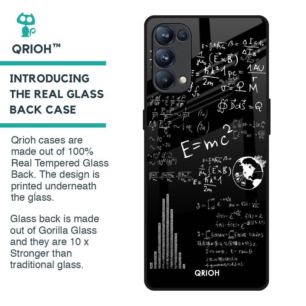 Funny Math Glass Case for Oppo Reno5 Pro