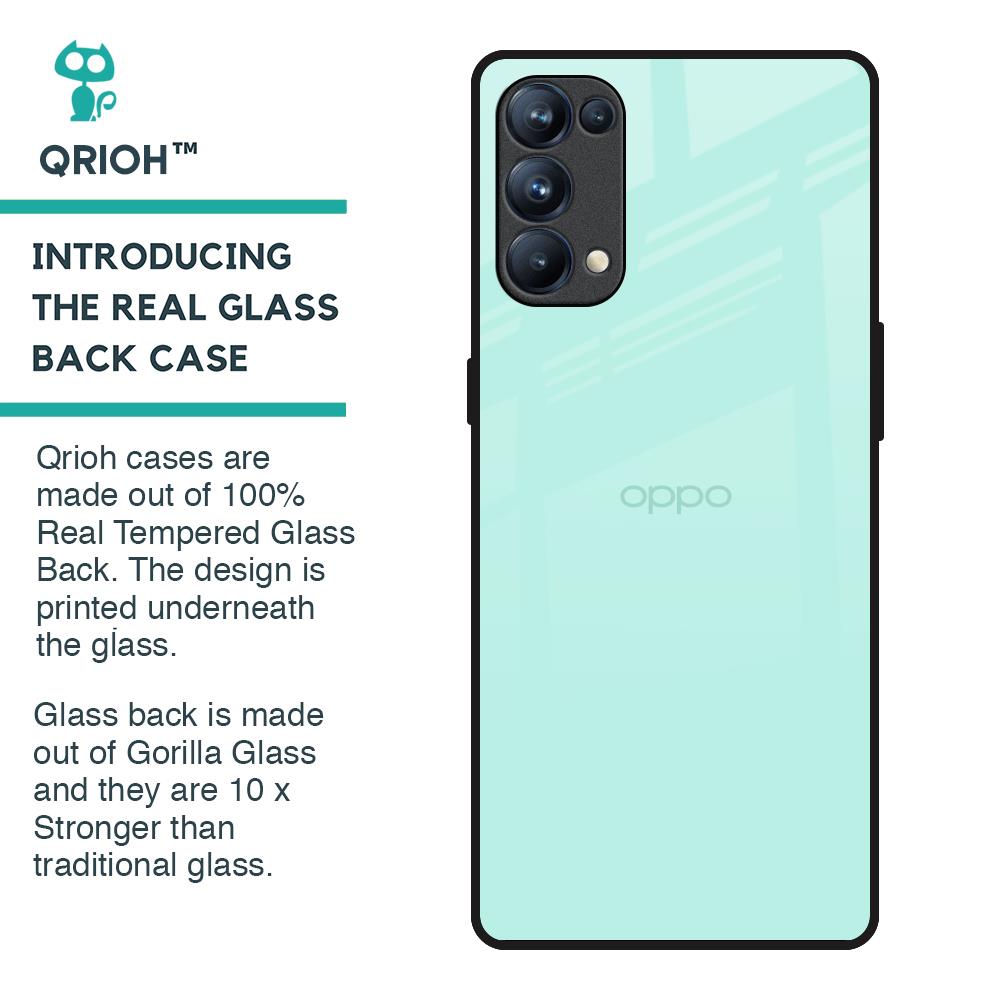 Teal Glass Case for Oppo Reno5 Pro