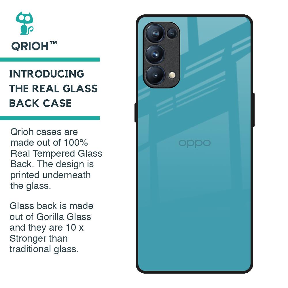 Oceanic Turquiose Glass Case for Oppo Reno5 Pro