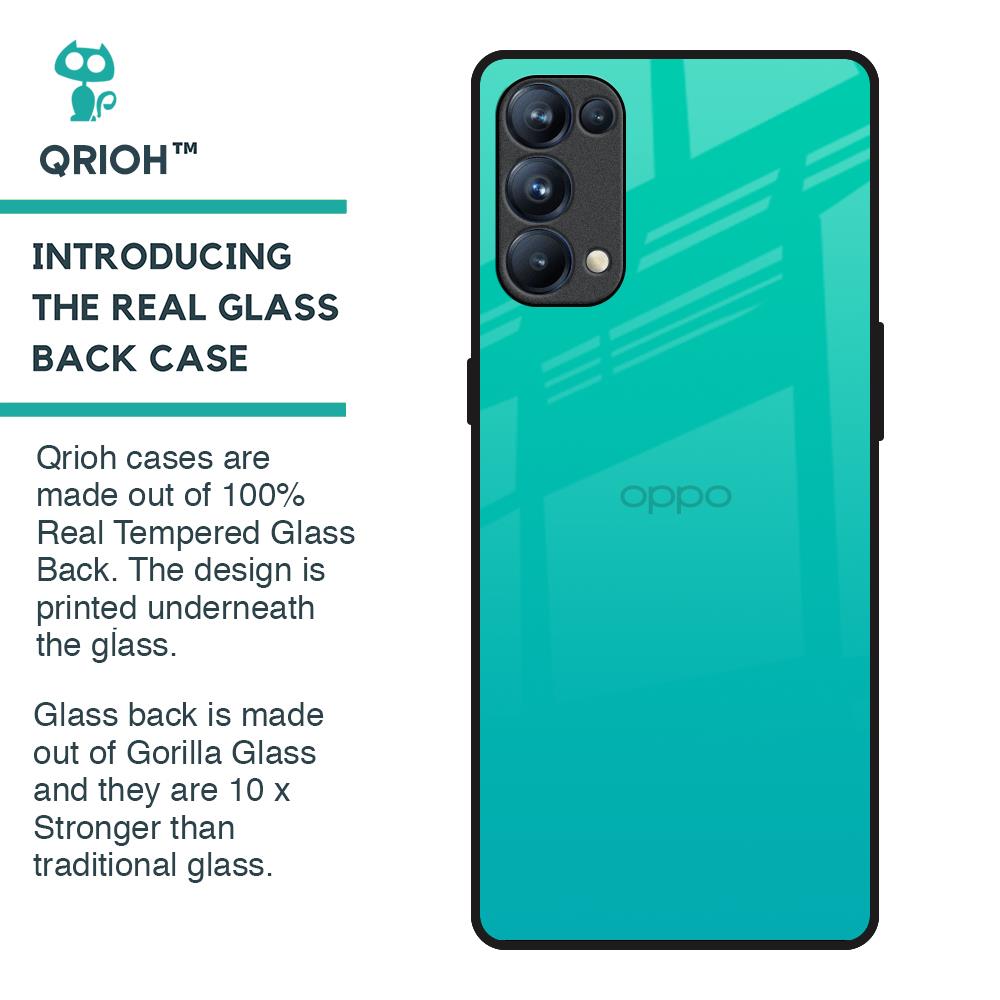 Cuba Blue Glass Case For Oppo Reno5 Pro