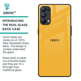 Fluorescent Yellow Glass case for Oppo Reno5 Pro