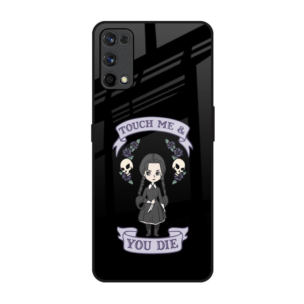 Touch Me & You Die Realme X7 Pro Glass Back Cover Online