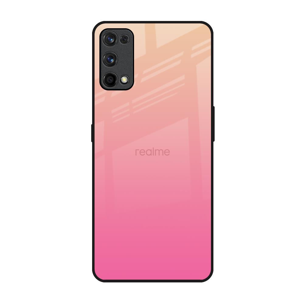 Pastel Pink Gradient Realme X7 Pro Glass Back Cover Online