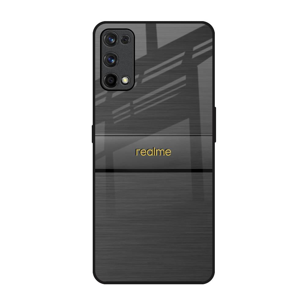 Grey Metallic Glass Realme X7 Pro Glass Back Cover Online