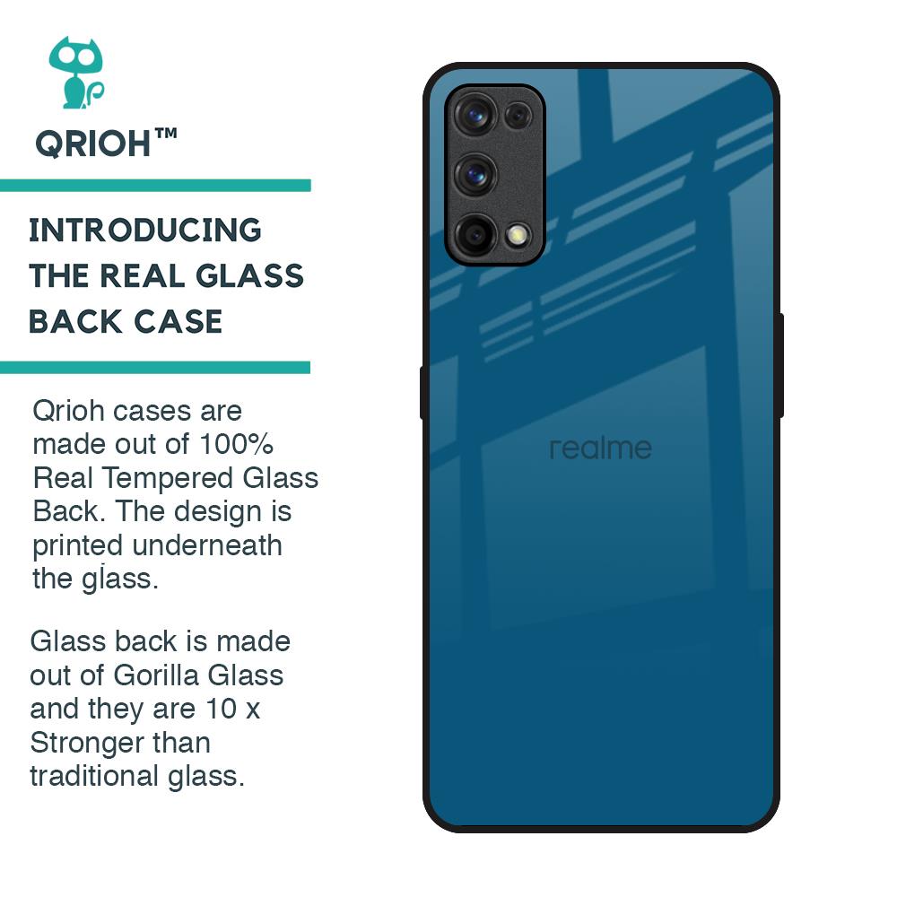 Cobalt Blue Glass Case for Realme X7 Pro