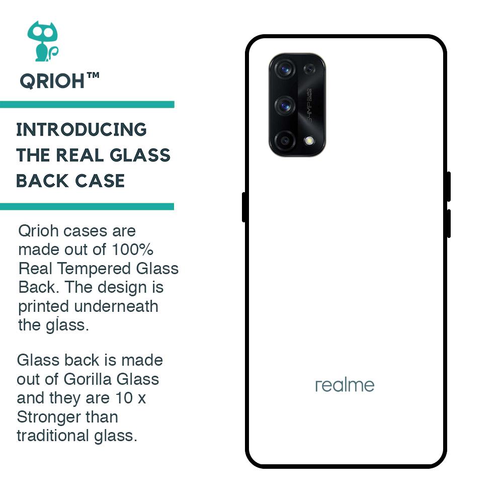 Arctic White Glass Case for Realme X7 Pro