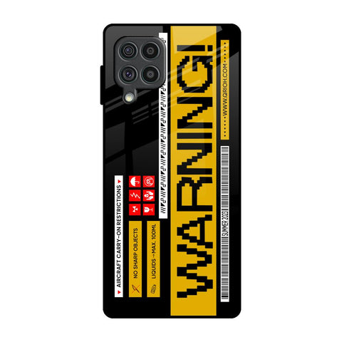 Aircraft Warning Samsung Galaxy F62 Glass Back Cover Online