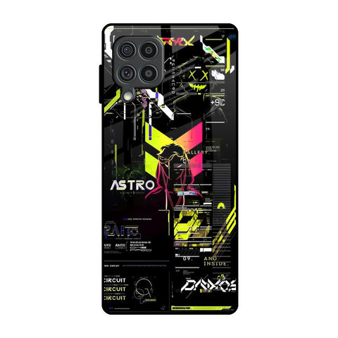 Astro Glitch Samsung Galaxy F62 Glass Back Cover Online