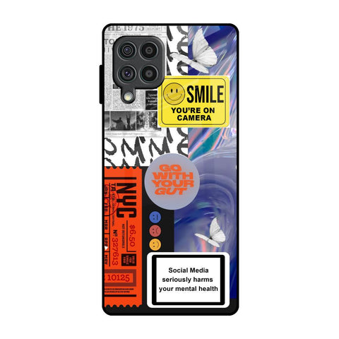 Smile for Camera Samsung Galaxy F62 Glass Back Cover Online
