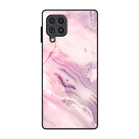 Diamond Pink Gradient Samsung Galaxy F62 Glass Back Cover Online