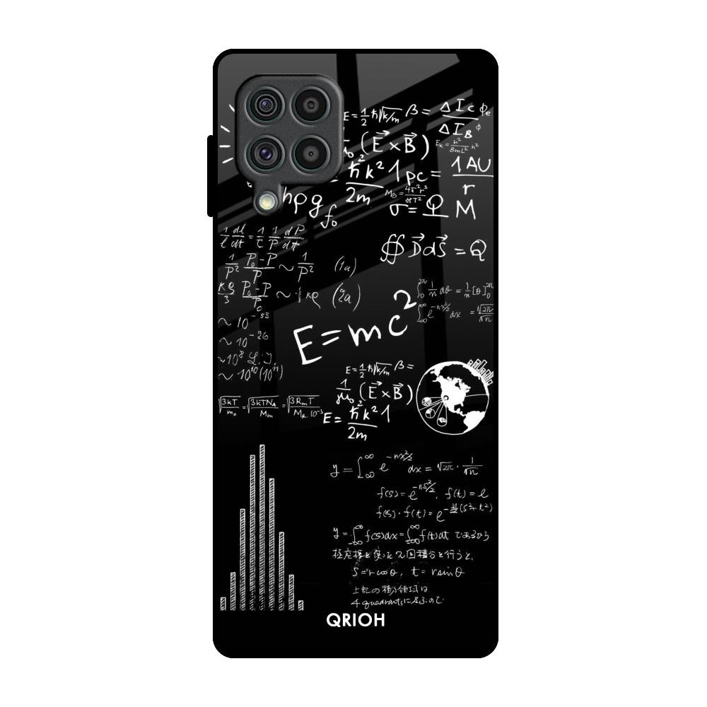 Funny Math Samsung Galaxy F62 Glass Back Cover Online