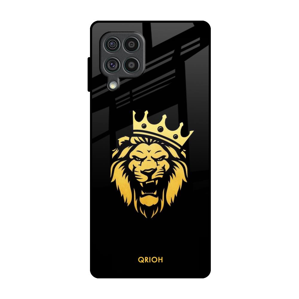 Lion The King Samsung Galaxy F62 Glass Back Cover Online