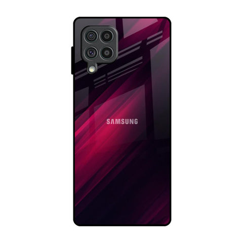 Razor Black Samsung Galaxy F62 Glass Back Cover Online