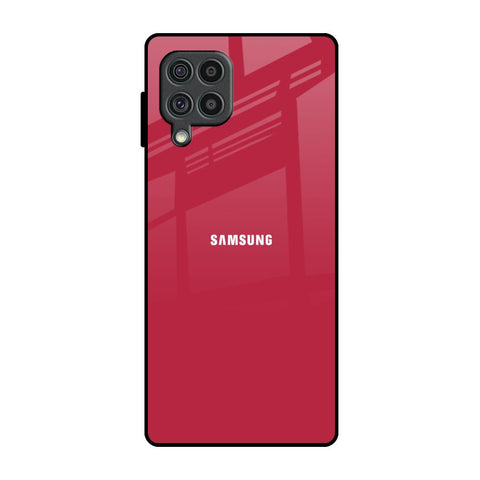 Solo Maroon Samsung Galaxy F62 Glass Back Cover Online