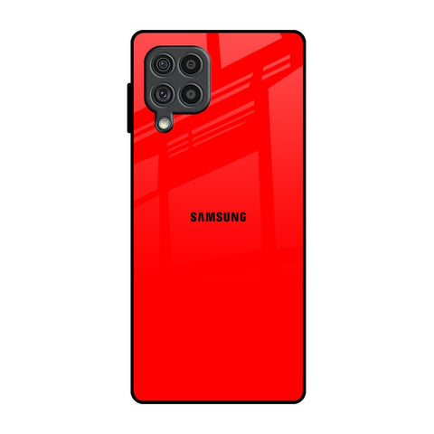 Blood Red Samsung Galaxy F62 Glass Back Cover Online