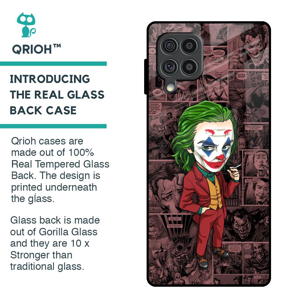Joker Cartoon Glass Case for Samsung Galaxy F62