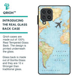 Travel Map Glass Case for Samsung Galaxy F62