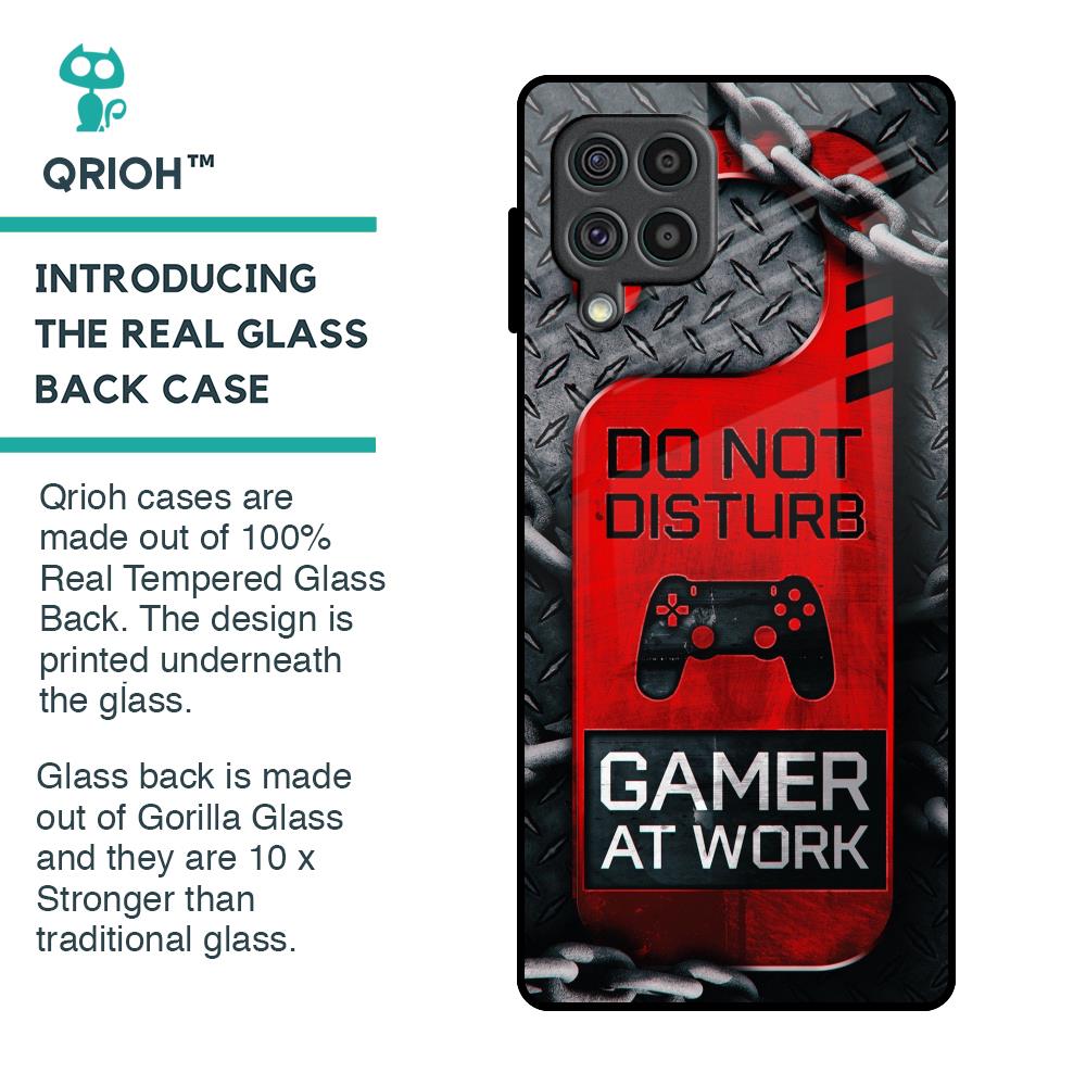 Do No Disturb Glass Case For Samsung Galaxy F62