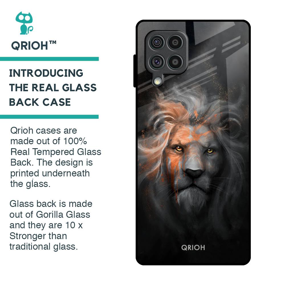 Devil Lion Glass Case for Samsung Galaxy F62