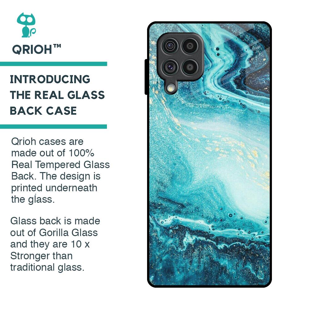 Sea Water Glass Case for Samsung Galaxy F62