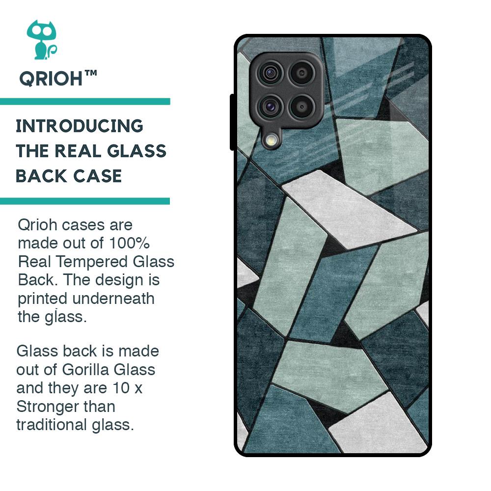 Abstact Tiles Glass Case for Samsung Galaxy F62