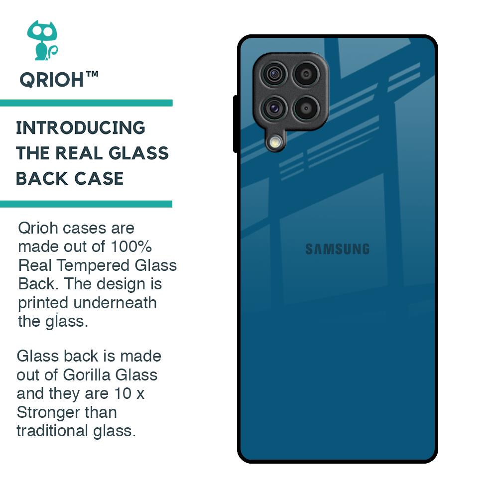 Cobalt Blue Glass Case for Samsung Galaxy F62