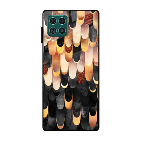 Bronze Abstract Samsung Galaxy F62 Glass Cases & Covers Online