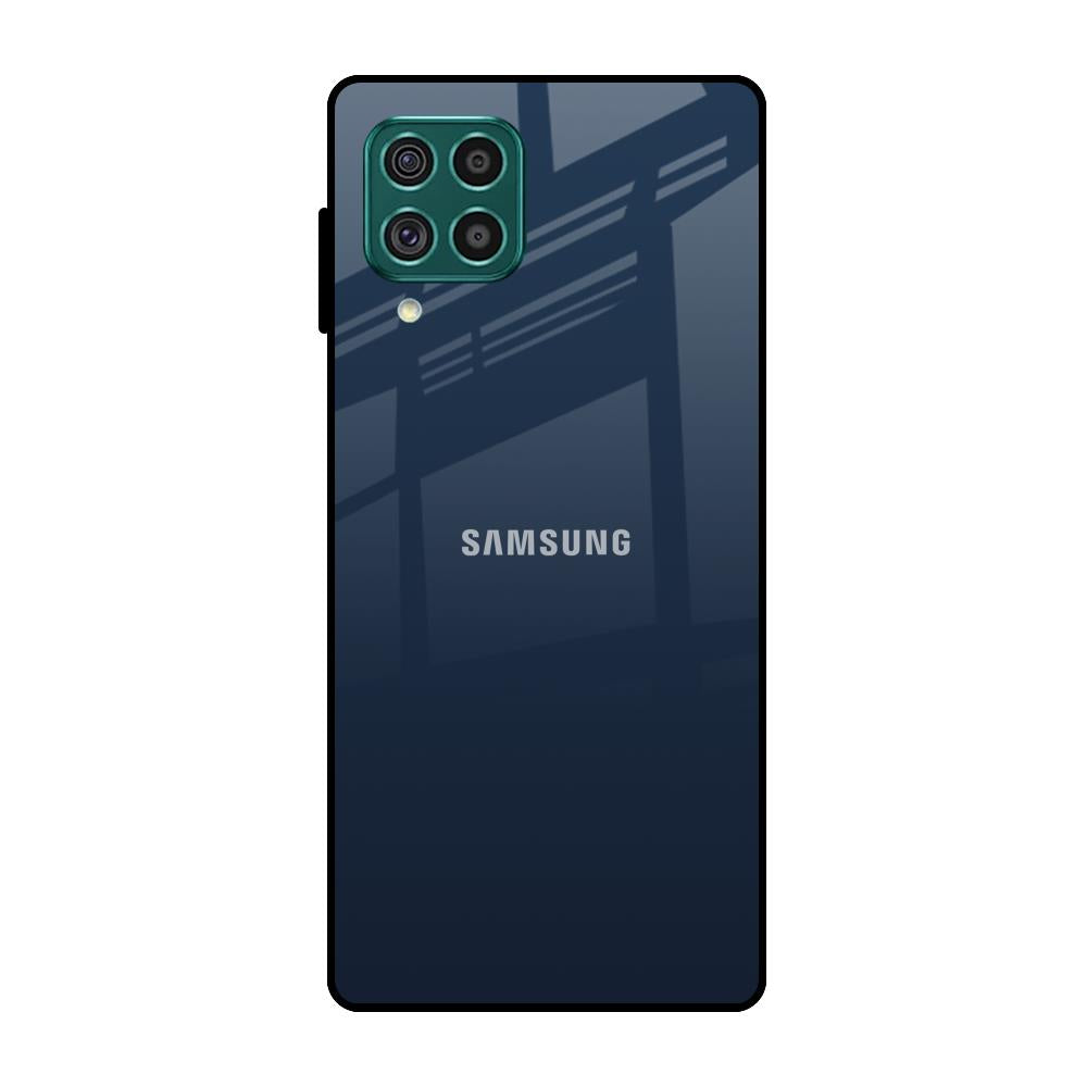 Overshadow Blue Samsung Galaxy F62 Glass Cases & Covers Online
