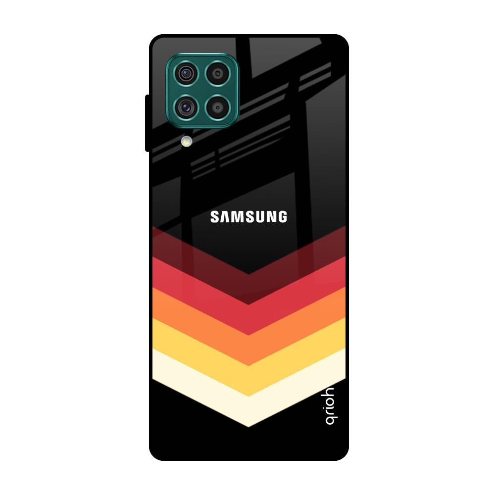 Abstract Arrow Pattern Samsung Galaxy F62 Glass Cases & Covers Online