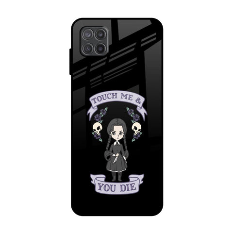 Touch Me & You Die Samsung Galaxy A12 Glass Back Cover Online