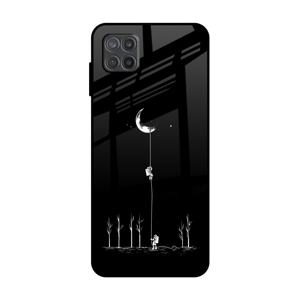 Catch the Moon Samsung Galaxy A12 Glass Back Cover Online