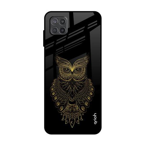 Golden Owl Samsung Galaxy A12 Glass Back Cover Online
