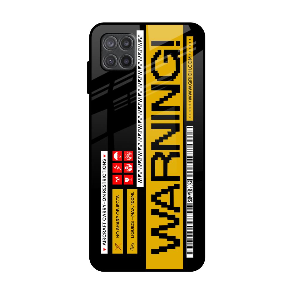 Aircraft Warning Samsung Galaxy A12 Glass Back Cover Online