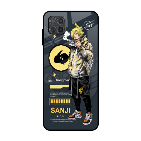 Cool Sanji Samsung Galaxy A12 Glass Back Cover Online