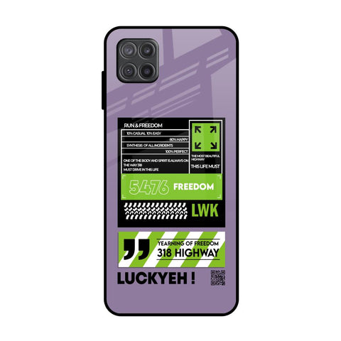 Run & Freedom Samsung Galaxy A12 Glass Back Cover Online