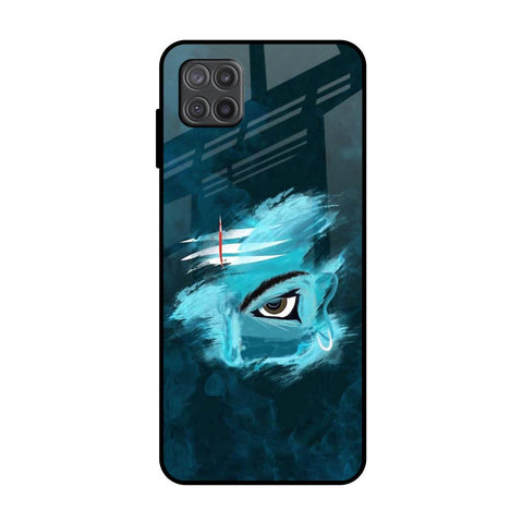Power Of Trinetra Samsung Galaxy A12 Glass Back Cover Online