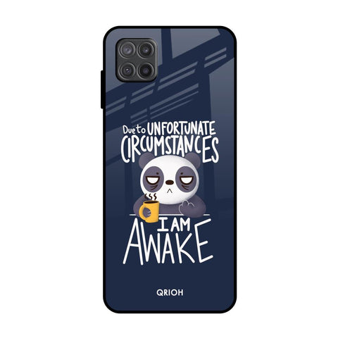 Struggling Panda Samsung Galaxy A12 Glass Back Cover Online