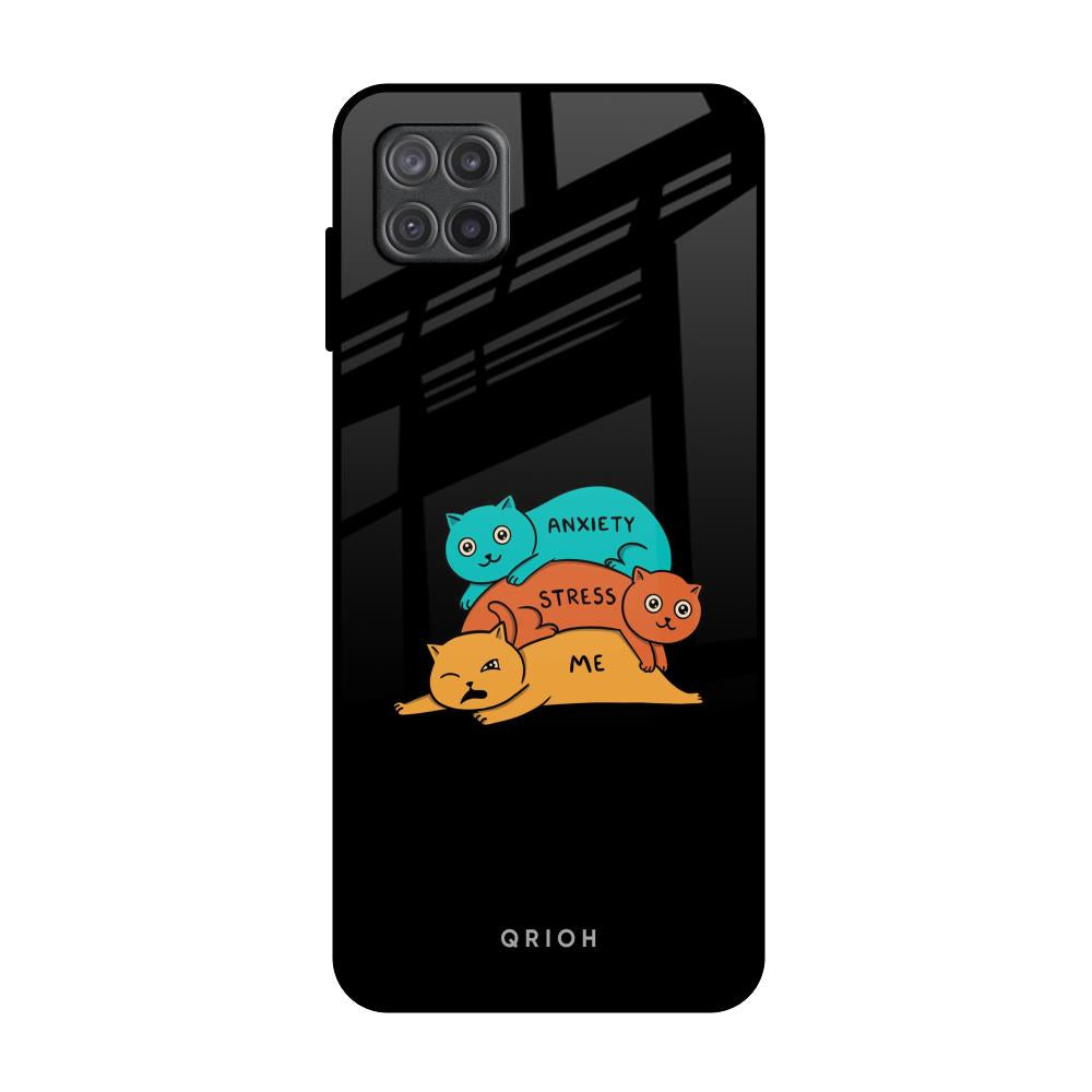 Anxiety Stress Samsung Galaxy A12 Glass Back Cover Online