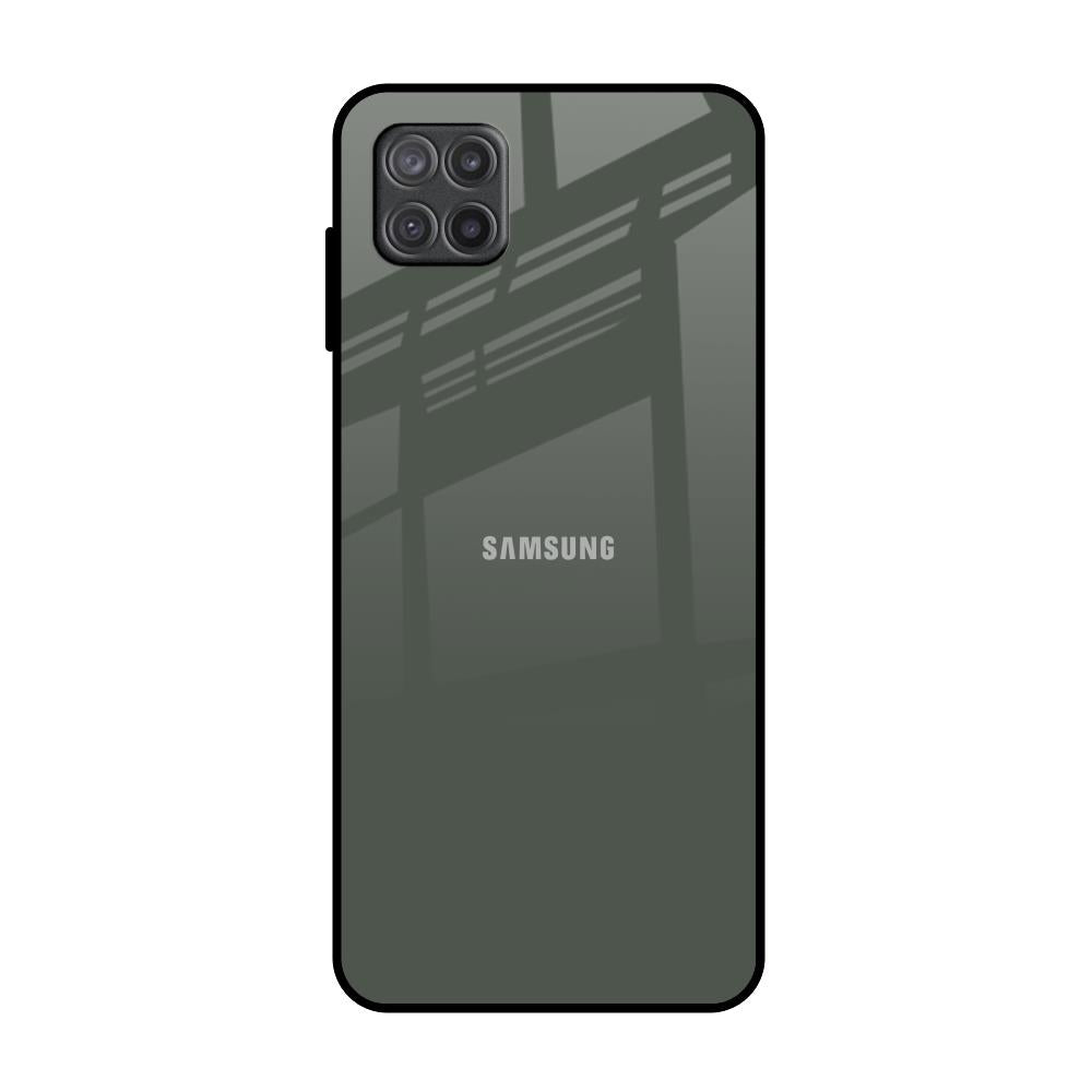 Charcoal Samsung Galaxy A12 Glass Back Cover Online