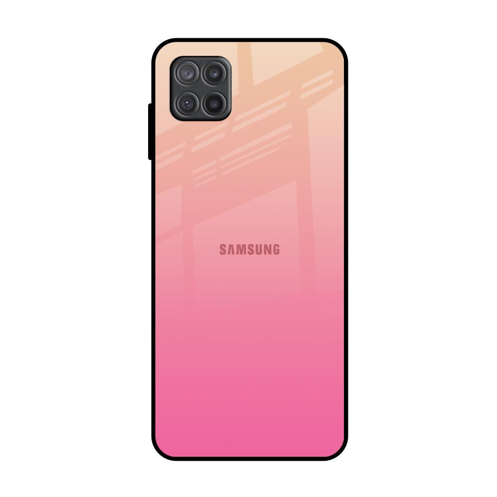 Pastel Pink Gradient Samsung Galaxy A12 Glass Back Cover Online