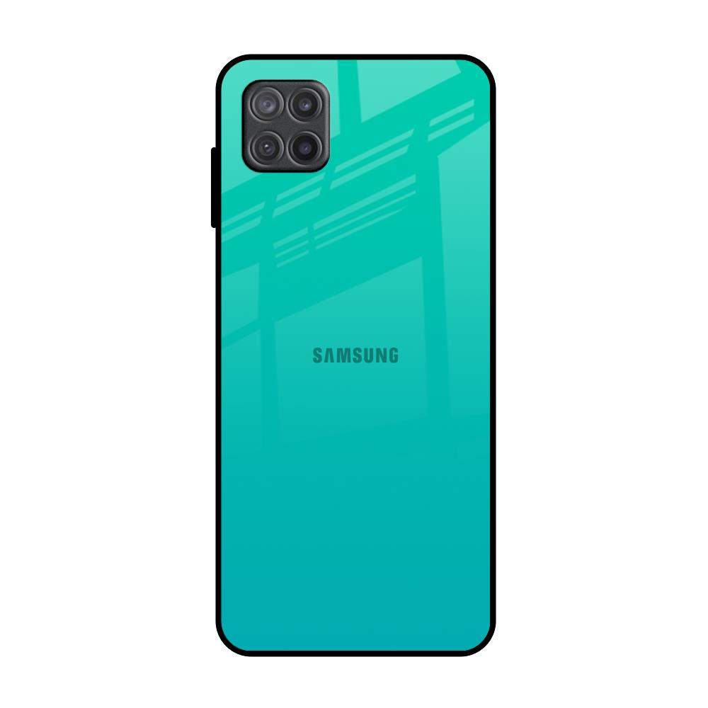 Cuba Blue Samsung Galaxy A12 Glass Back Cover Online