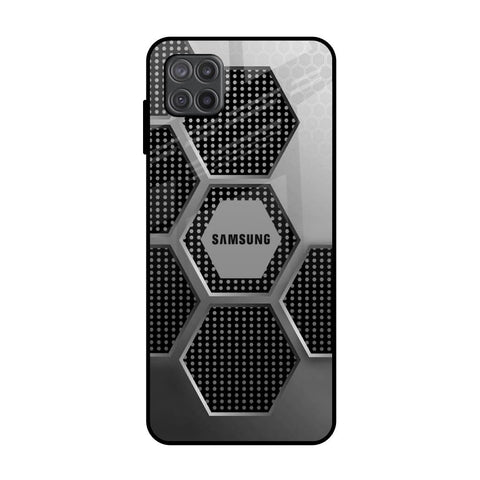 Hexagon Style Samsung Galaxy A12 Glass Back Cover Online