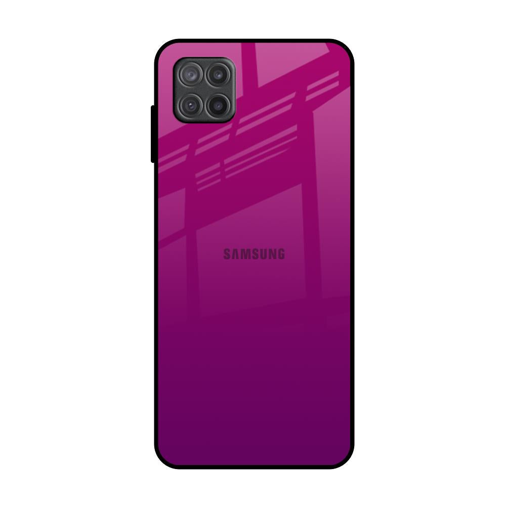 Magenta Gradient Samsung Galaxy A12 Glass Back Cover Online